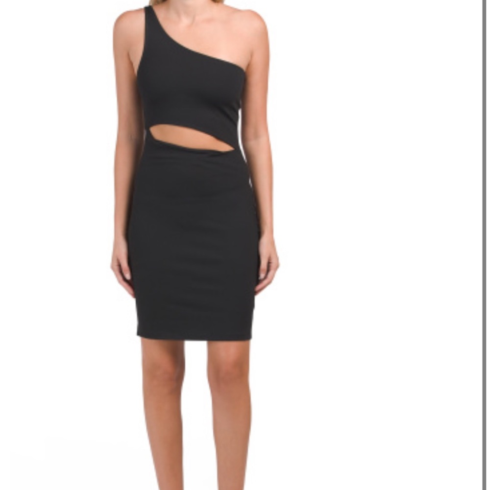 SUSANA MONACO Made In Usa One Arm Cut Out Mini Dress